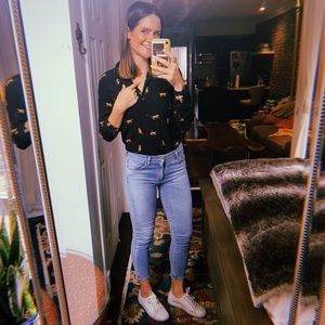 Rails “Black Wild Cats” Button Down